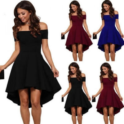 

Sexy Womens Summer Casual Off Shoulder Party Evening Cocktail Short Mini Dress