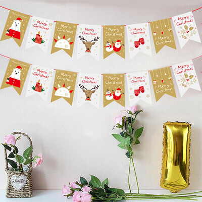 

Many memories of Christmas decorations Christmas tree ornaments childrens Christmas gift ceiling diy Christmas flag Han Korean flag Christmas flag Christmas scene layout