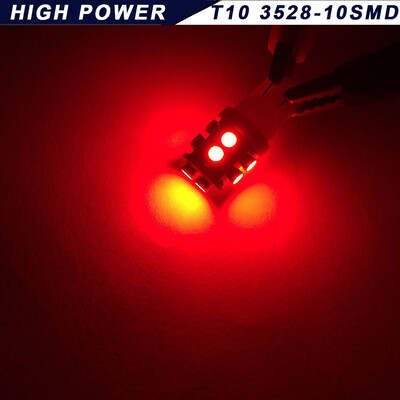 

20pcs T10 3528 10-SMD LED Bulbs Red Dome Map Interior Lights 194 168 147 152 158