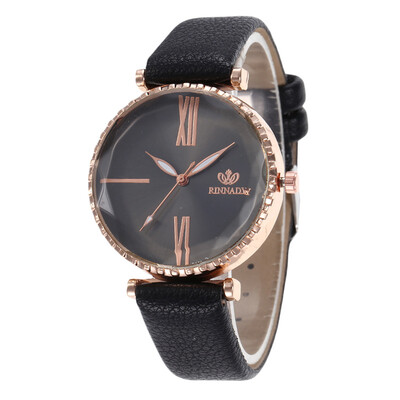 

Ladies scale leather strap watch Korean fashion student personality quartz watch