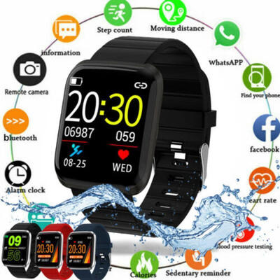 

Smart Band Watch Bracelet sport Fitness Tracker Blood Pressure Heart Rate 116Pro