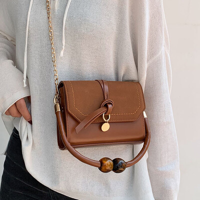 

Bag female 2019 new wave Korean version of the simple wild atmosphere single shoulder Messenger bag chic chain bag small bag handbag