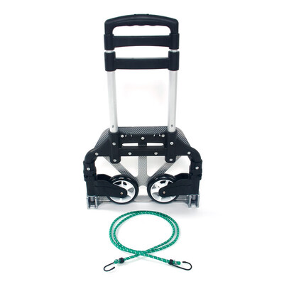 

Ktaxon Folding Trolley Luggage Dolly Cart Height Adjustable Aluminum Collapsible Hand Cart with PU Rubber Wheels Multi-color
