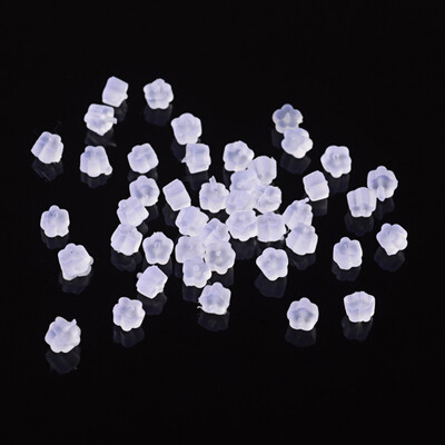 

Plastic Earring Ear Nuts White Size about 25mm long 4mm wide 25mm thick Hole 07mm