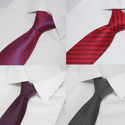 

High-end mens polyester silk dress 8 cm professional tie manufacturers offer Amazon wish ebay AliExpress