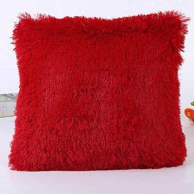 

Plush Soft Fur Plush Throw Pillow Case Cover Home Bed Room Sofa Decoration Furry Waist Comfort Cushion Cover Pillowcase