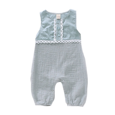 

Born Baby Clothes Solid Color Sleeveless Romper Cotton Jumpsuit Clothes Baby Girl Clothes Baby Girl Romper kid clothes
