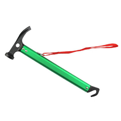 

Outdoor Multi-function Hammer Aluminum Hooks Wild Survival Equipment Life-saving with Tent Stake Remover for Rain Fly Tent Camping
