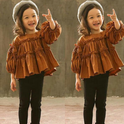 

1-6Y 2pcs Toddler Kids Girls Outfits Clothes T-shirt Tops Pants Casual