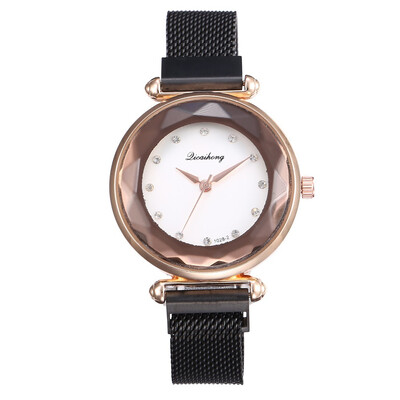 

Explosion models creative fashion Milan with magnet buckle watch womens diamond mirror lazy quartz ladies watch