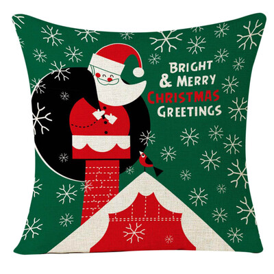 

Siaonvr Christmas Santa Claus Sofa Home Decoration Festival Pillow Case Cushion Cover