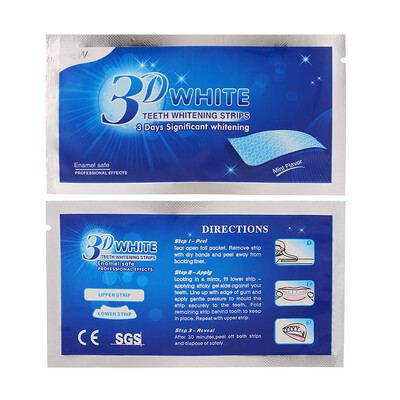 

14pcsbox 3D Teeth Whitening Strips Teeth Dental Whitening Cleaning Double Elastic Gel Strips Dental Whitening Tools