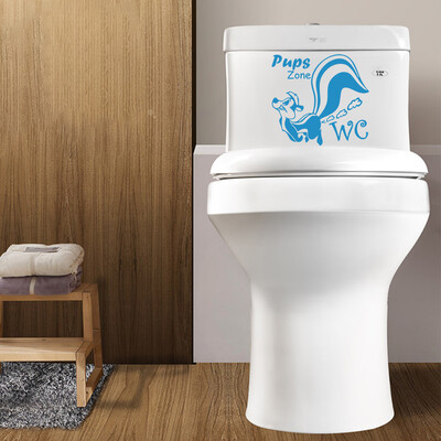 

〖Follure〗Sticker Cartoon Squirrel Animal DIY Wall Sticker Toilet Bathroom Home Decoration
