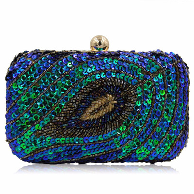 

AOLIDLLI Designer Bags Famous Brand Women Bags 2018 Women Sequined Beaded Wedding Party Floral High Quality Clutch with Chain