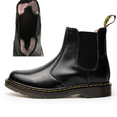 

Chelsea boots mens couple Martin boots mens leather short boots men&women casual leather boots England Martin boots shoes
