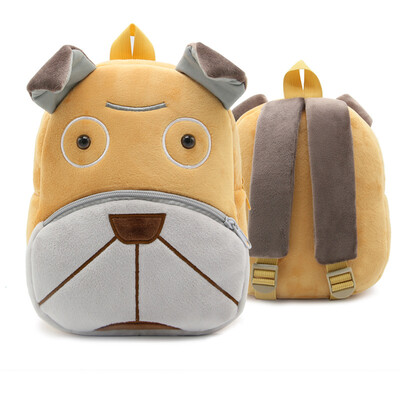 

2019 New Style Fashion Baby Girls Boys Cute Cartoon Animal Backpack Plush School Bag for Kids Hot Zipper
