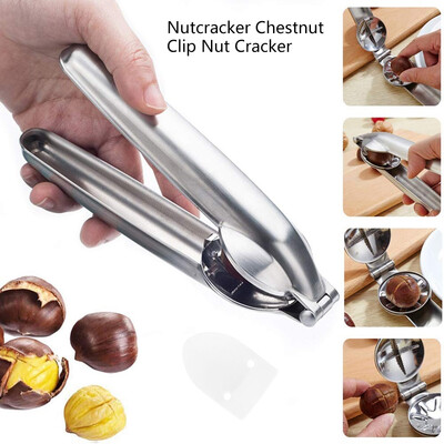 

123pcs Chestnut Clip Nut Cracker Sheller Walnut Pliers Metal Nut Opener Plier Stainless Steel Kitchen Tools Dried Fruit Opener