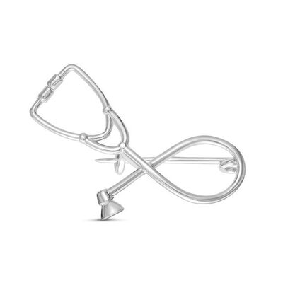 

Doctor Nurse Stethoscope Brooch Pins Physician Medical Student Graduation Jewelry Gifts Beauty