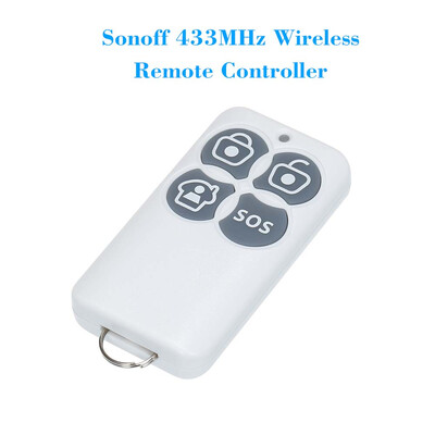 

eWeLink 433MHz Wireless Remote Controller with Keychain with ArmDisarmHome ArmSOS 4 Buttons Wireless Control Electric Gate Door