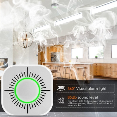 

〖Follure〗3 in 1 Smoke Detector Sound Light & Sound Alarm Wireless 433MHz Alarm System