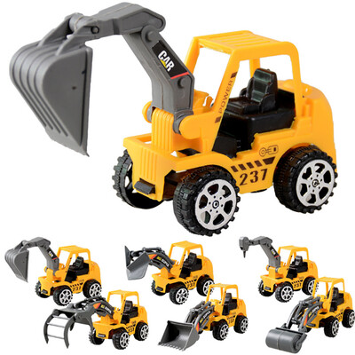 

YIWULA6 Pcs Play Vehicles Construction Vehicle Truck Cars Toys Set Friction Powered