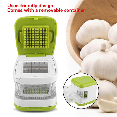 

Dual Side Stainless Steel Garllic Press Chopper Mincer Crusher Helper Kitchen Garlic ChopperGarlic Press