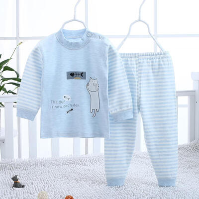 2pcs Stripe Baby Clothes Set Casual Kids Cotton Tops Pants Spring Underwear