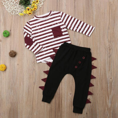 

Newborn Kids Baby Boy Girl Cotton Tops Romper Pants 2Pcs Outfits Set Clothes