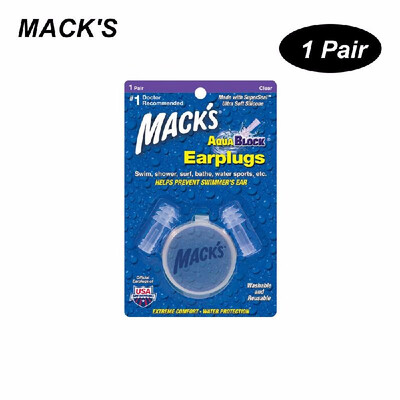 

MACKS 1 Pairs Anti-noise Silicone Earplugs Professional Waterproof Swimming Earplugs Hearing Protection Anti Snore Ear Plugs