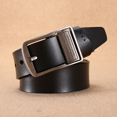 

Supply mens pin buckle belt leather mens belt leather retro fashion casual pants with hair