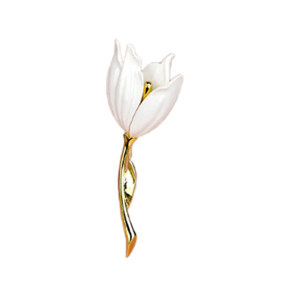 

Tulip Vintage Brooch&All-match Coat Metal Pin Magnolia Brooch