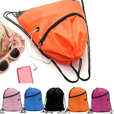

Drawstring Backpack Cinch Sack Storage Bags School Tote Gym Bag Sport Pack