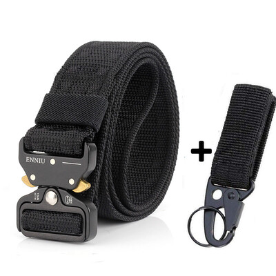 

Elastic Canvas Concave-Convex Tactical Belt Men Military Designer Army Belts For Jeans Pants Casual Nylon Strap Long Waist Belt