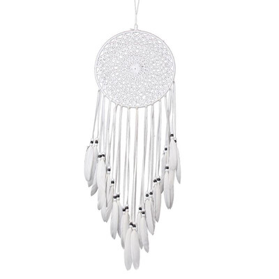 

White Decorative Pattern Dream Catcher Wall Hanging Home Car Decor Craft