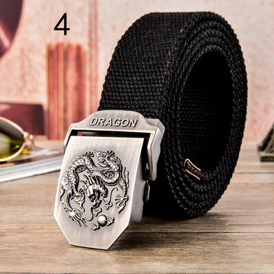

200cm Men&Women Military Canvas Belt Luxury Pirate Skull Metal Buckle Jeans Belt Army Tactical Belts for Men Waistband Strap
