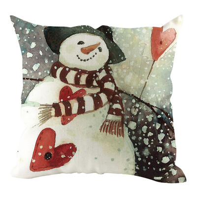 

Tailored Christmas Pillow Cover Pillowcases Decorative Sofa Cushion Cover Home Decoration