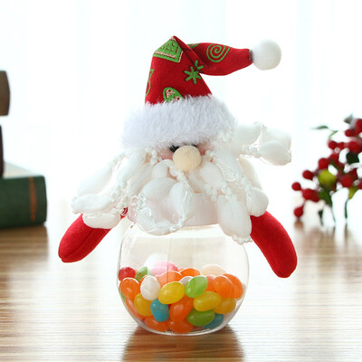 

Many memories of Christmas decorations Christmas tree gift box Christmas candy box Santa deer snowman Christmas supplies gift box doll candy jar old
