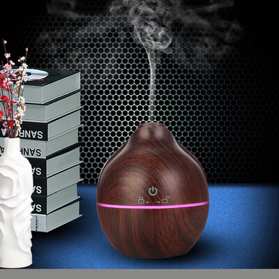 

〖Follure〗Wood Grain Flower Bud Aromatherapy Diffuser Humidifier Oil Diffuser