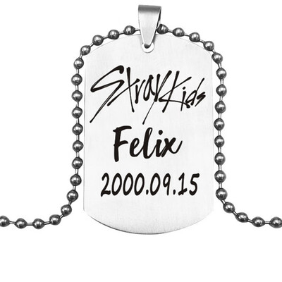 

Straykids Stray Kids Pendant Necklace Fashion Jewelry Silver Titanium Chain Necklaces & Pendants