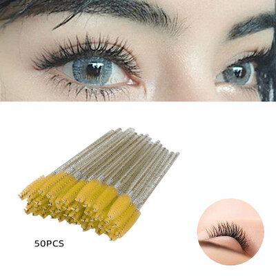 

Gobestart Disposable Silicone Mascara Eyelash Wands Extension Brushes Makeup Tool Makeup