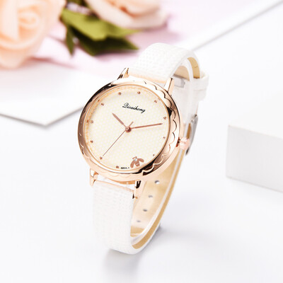 

〖Follure〗Fashion Simple Casual Ladies Watch Bee Home Dial Leather With Strap Ladies Watch