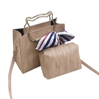 

Tailored 2Pcs Girls Women Retro Female Simple Bag Crossbody Shoulder Bag Handbag
