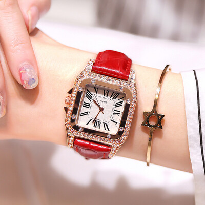 

Watch ladies&students Korean version of rhinestone fashion waterproof casual atmosphere Shi Ying ladies watch shaking sound ne