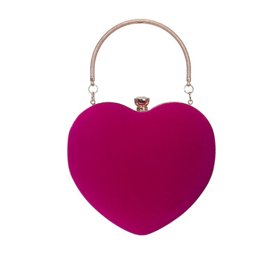 

Tailored Women Heart Shaped Evening Handbag Party Clutch Purse Shoulder Cross Bag
