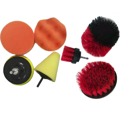 

7pcs Electric Washing Brush Cleaning Brush Set 14 Quick Shaft 625MM Durable