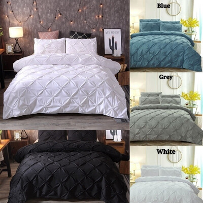 

High Quality Modern Minimalist Bedding Set Handmade Flower 23pcs Bedding Sets 6 Sizes Twin Full Queen King Duvet Cover Sets