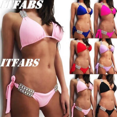

Womens Padded Push-up Bikini Set Swimsuit Bathing Suit Swimwear Beachwear