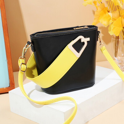 

Shangxin Female Bucket Bag Simple Net Red Baitie Fashion Small Handbag Shoulder Bag Slant Bag Female