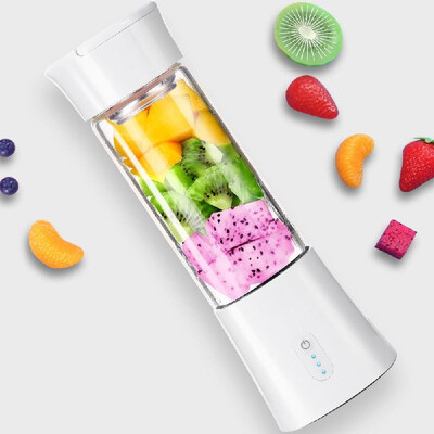 

Personal Size Blender Portable Blender USB Rechargeable Juicer Cup Single Serving Blender Fruit Mixing Machine 380ML BPA Free