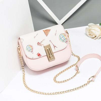 

Summer ins girl 2019 tide Korean version of single shoulder Messenger bag fashion chain bag Joker students